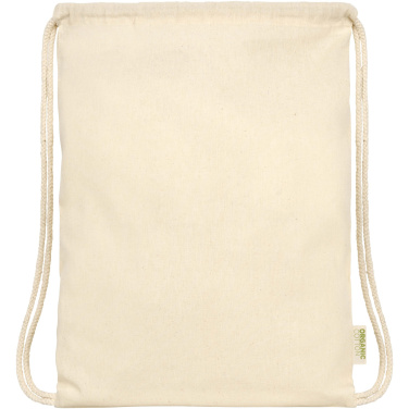 Logo trade promotional products picture of: Odisha 100 g/m² OCS organic drawstring bag 5L