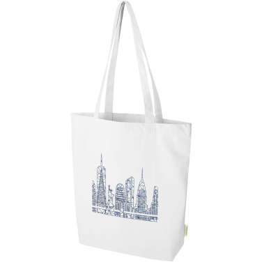 Logotrade promotional items photo of: Odisha 180 g/m² OCS organic wide bottom tote bag 11L