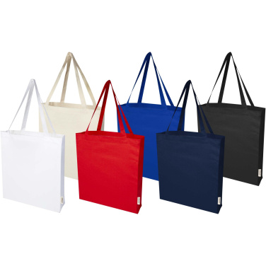 Logo trade promotional gifts picture of: Odisha 180 g/m² OCS organic full gusset tote bag 14L