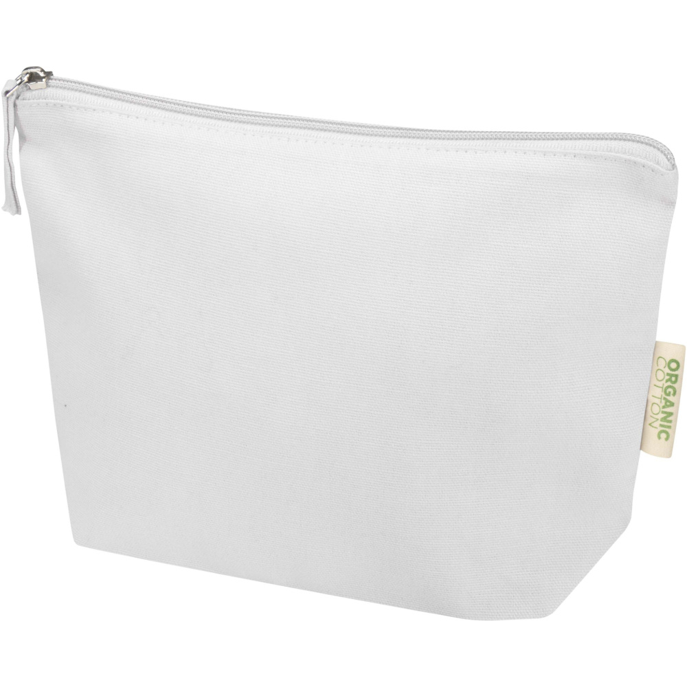 Logo trade promotional merchandise picture of: Odisha 180 g/m² OCS organic toiletry bag 1L