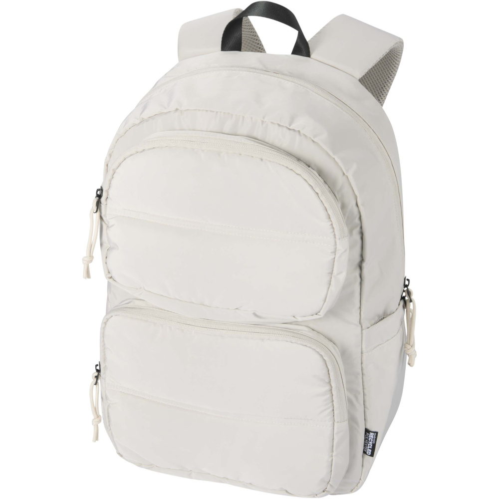 Logo trade business gift photo of: Puffer 15.6" GRS recycled laptop backpack 18L