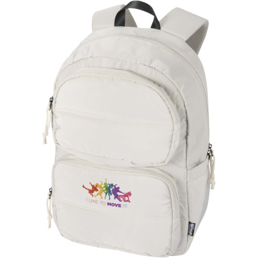 Logo trade promotional product photo of: Puffer 15.6" GRS recycled laptop backpack 18L