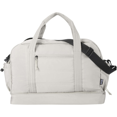 Logotrade business gift image of: Puffer GRS recycled duffel bag with insulated bottom 30L