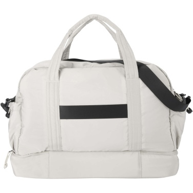 Logotrade promotional merchandise picture of: Puffer GRS recycled duffel bag with insulated bottom 30L