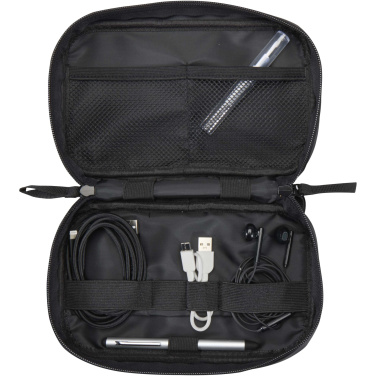 Logo trade business gift photo of: Resi Plus GRS recycled tech pouch 1L