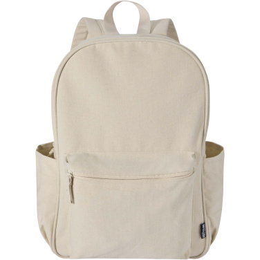 Logotrade corporate gift image of: Recanvas 15.6” GRS recycled city backpack 16L