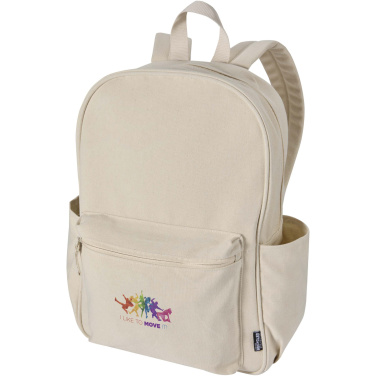 Logo trade promotional gifts image of: Recanvas 15.6” GRS recycled city backpack 16L