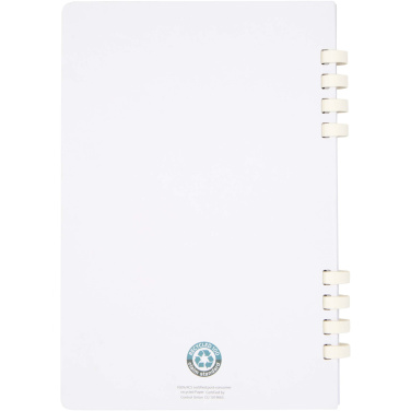 Logo trade promotional merchandise image of: Fil A5 hard cover RCS recycled spiral notebook