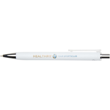 Logo trade corporate gift photo of: Feld RCS recycled ballpoint pen with metallic finish (black ink)