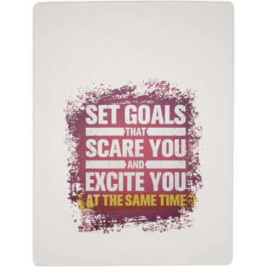 Logo trade promotional giveaways image of: Clast A4 clipboard with magnetic closure and RCS recycled ballpoint pen (black ink)