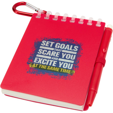 Logotrade promotional giveaways photo of: Lig Mini recycled outdoor soft cover notebook and ballpoint pen set (black ink)