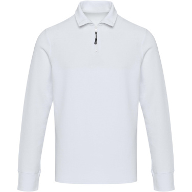 Logo trade promotional merchandise photo of: Zeus long sleeve unisex half zip polo