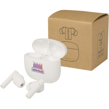 Logotrade promotional item picture of: Alterf recycled plastic True Wireless Bluetooth® headset with silicone eartips