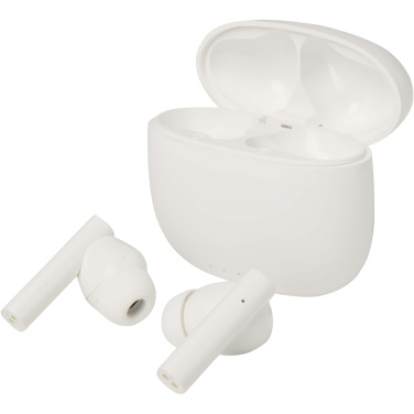 Logotrade advertising products photo of: Alterf recycled plastic True Wireless Bluetooth® headset with silicone eartips