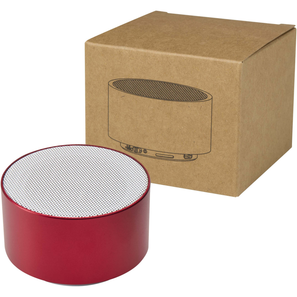 Logo trade advertising product photo of: Ankaa 3W recycled aluminium wireless Bluetooth® speaker