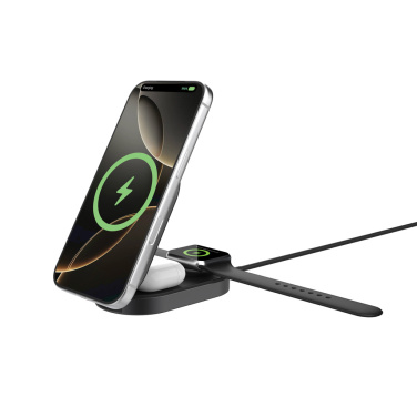 Logotrade promotional gift image of: Quantum ultra-fast 3-in-1 25W Foldable Wireless Charger