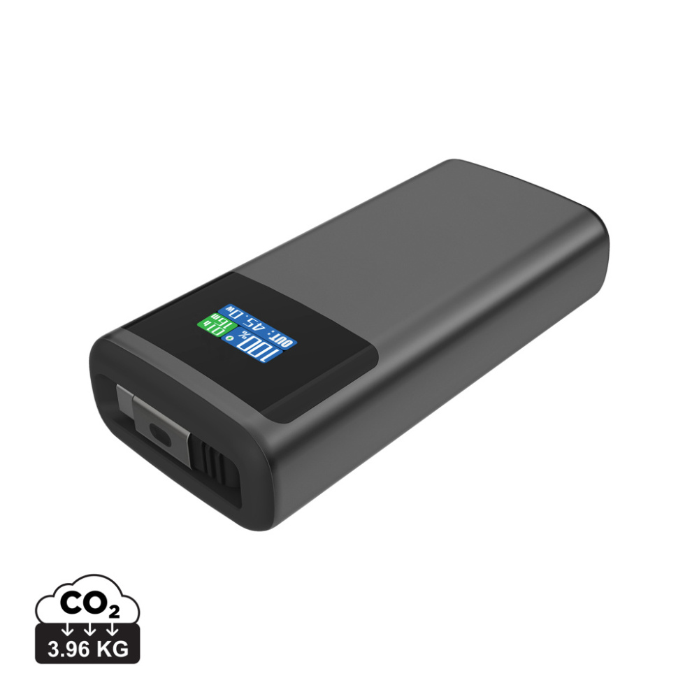 Logo trade promotional product photo of: Quantum RCS ultra-fast PD45W 10.000mAh powerbank with screen