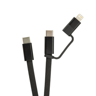 Logo trade promotional giveaway photo of: Arc RCS recycled Ultra-thin 60W 2 in 1 magnetic cable