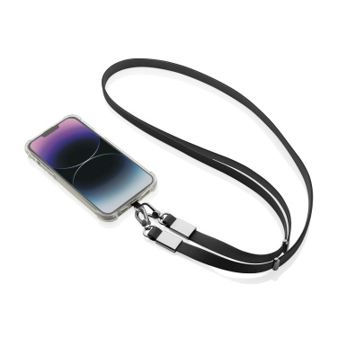 Logotrade promotional item image of: Nivo RCS recycled PET Crossbody lanyard
