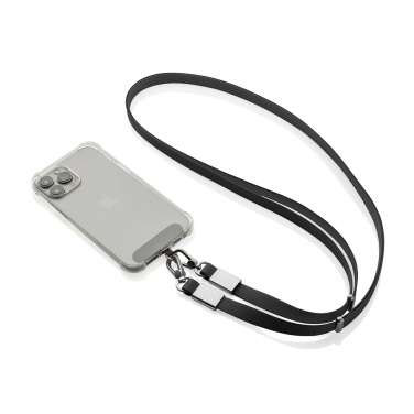 Logo trade advertising product photo of: Nivo RCS recycled PET Crossbody lanyard