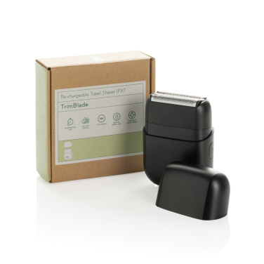 Logo trade corporate gifts image of: TrimBlade re-chargeable Travel Shaver IPX7