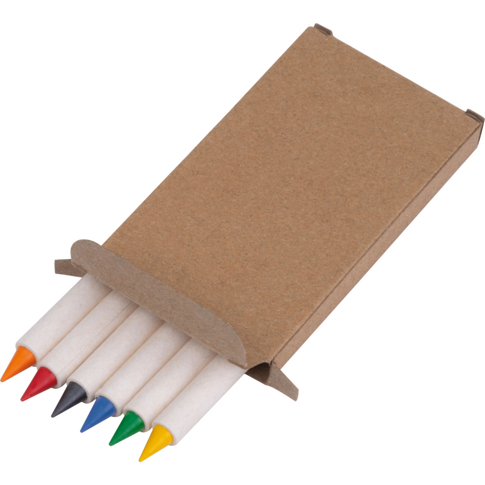 Logo trade promotional gifts picture of: Infinity Set of Wax Crayons KINGSTON