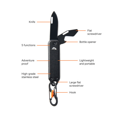 Logotrade promotional item picture of: Nordic Drift Adventure keychain tool