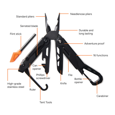 Logo trade corporate gifts picture of: Nordic Drift Adventure Multi-function Pliers