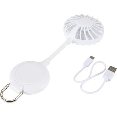 Logotrade promotional giveaway image of: Ventio recycled plastic magnetic portable fan