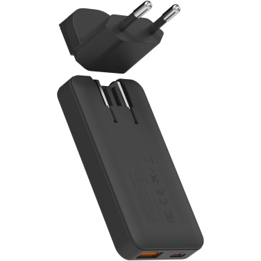 Logotrade promotional item image of: Xtorm 65W fast travel charger with cable and travel case set