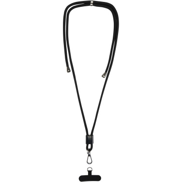 Logotrade promotional giveaway image of: Vega adjustable recycled smartphone lanyard