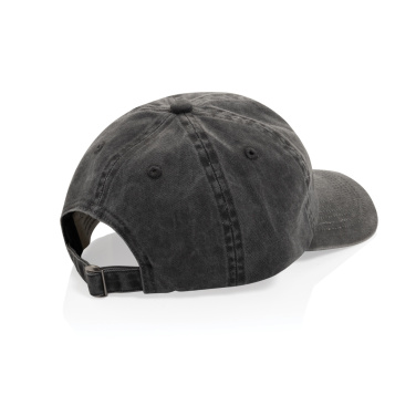 Logotrade promotional gift image of: BEAU AWARE™ Washed 6 panel 270gsm cotton twill cap