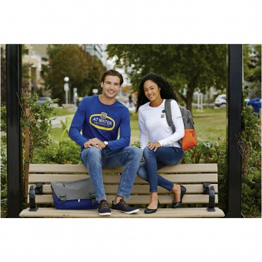 Logo trade ärikingi pilt: Ponoka pikkade varrukatega meeste orgaaniline T-särk