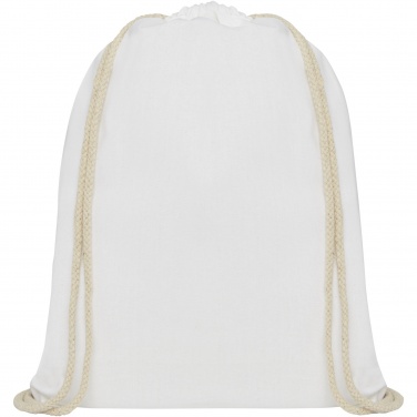 Logotrade reklaamkingituse foto: Oregon 140 g/m² puuvillane pingutusnööriga seljakott 5L