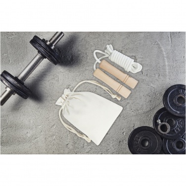 Logo trade ärikingid foto: Denise puidust hüppenöör puuvillases kotis