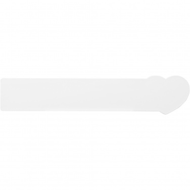 Logotrade reklaamkingituse foto: Tait 15 cm südamekujuline taaskasutatud plastikust joonlaud