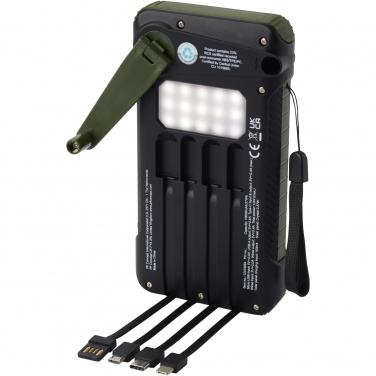 Logo trade reklaamkingi pilt: Soldy 10 000 mAh RCS taaskasutatud plastist päikesedünamo jõupank 