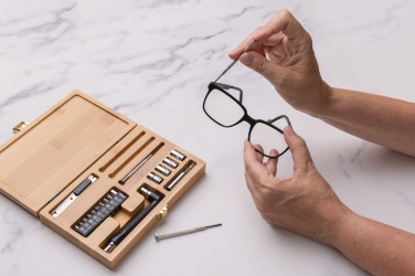 Logotrade firmakingid pilt: Carvine 21 tk bambusest tööriistade komplekt