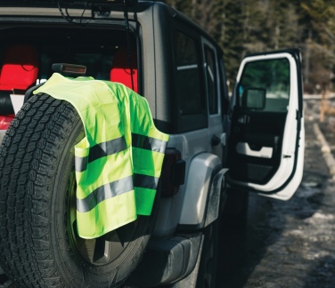 Logo trade reklaamkingitused foto: GRS taaskasutatud PET hästi nähtav turvavest