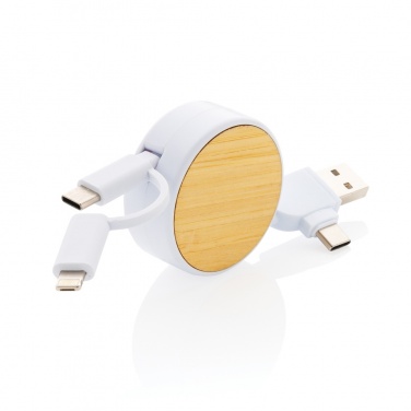 Logo trade firmakingituse pilt: RCS taaskasutatud plastist Ontario 6-in-1 sissetõmmatav kaabel