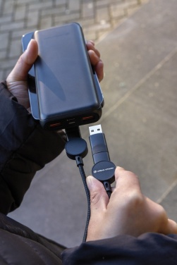 Logo trade reklaamkingituse pilt: Oakland RCS taaskasutatud plastist 6-ühes kiirlaadimiskaabel 45 W