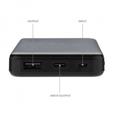 Logotrade meene foto: RCS taaskasutatud plastist 5000 mAh 5W juhtmevaba akupank