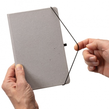 Logo trade reklaamkingitused foto: Taaskasutatud nahast kõvakaaneline märkmik A5