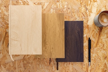 Logo trade firmakingi pilt: Kavana puidutrükis A5 märkmik