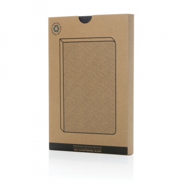 Logotrade reklaamkingitused pilt: Fraasi GRS sertifikaadiga taaskasutatud vildist A5 märkmik