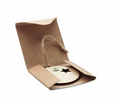 Logotrade reklaamtooted pilt: Puidust jõulukuulike kuuseseemnetega