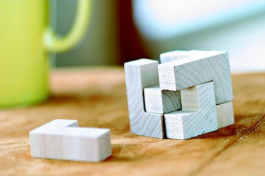 Logotrade firmakingid pilt: Puidust pusle puuvillases kotis