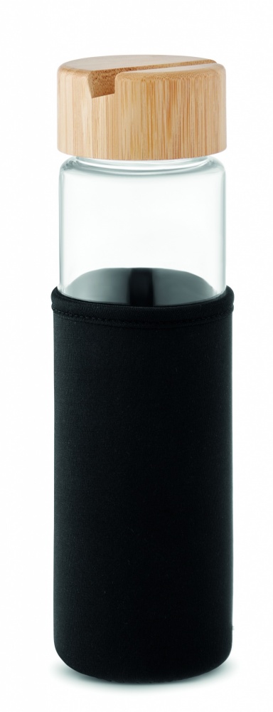 Logotrade firmakingid pilt: Klaaspudeli bambusest kaas 600ml