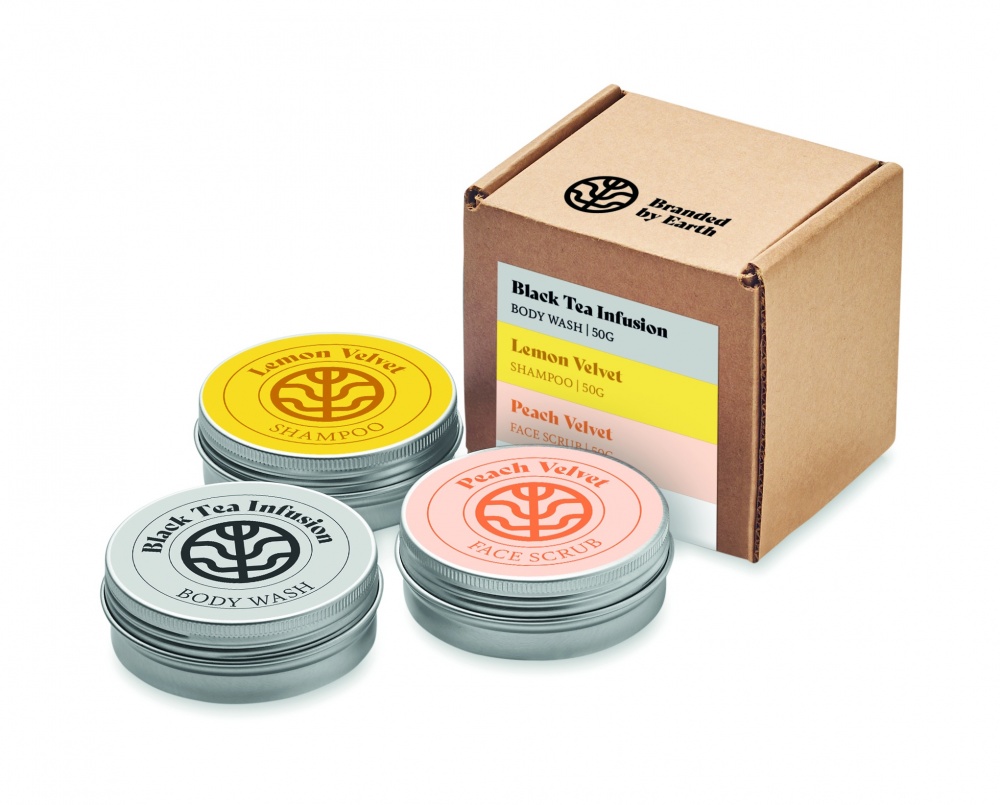 Logotrade ärikingituse foto: Vegan Gift reisikomplekt