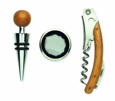 Logo trade ärikingi pilt: Veinikomplekt bambuskarbis